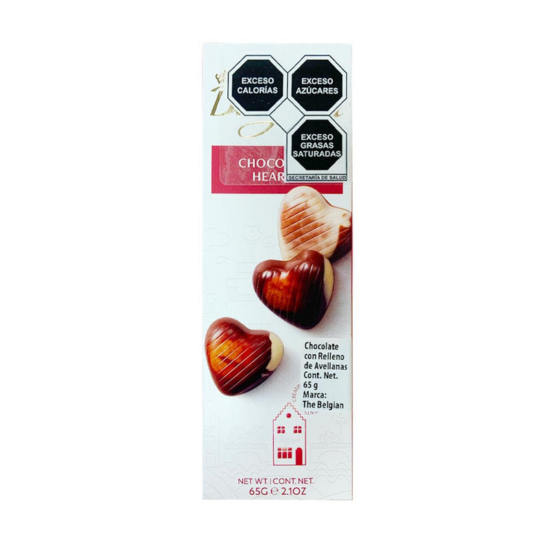 Chocolate Belgian Hearts 65g