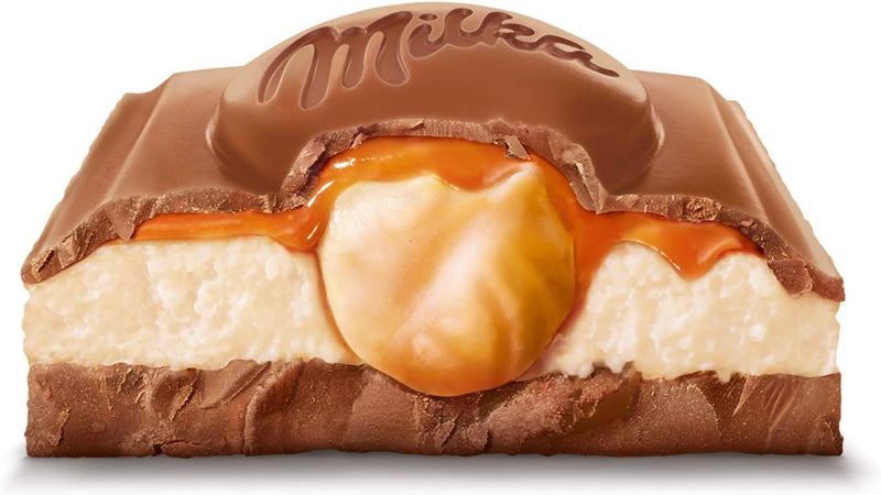Chocolate Suiço Milka MDLZ Recheado Hazelnut Caramel 300g