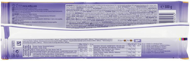 Chocolate Suiço Milka MDLZ Recheado Hazelnut Caramel 300g