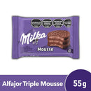 Biscoito Milka Alfajor Mousse Chocolate Triplo 55g