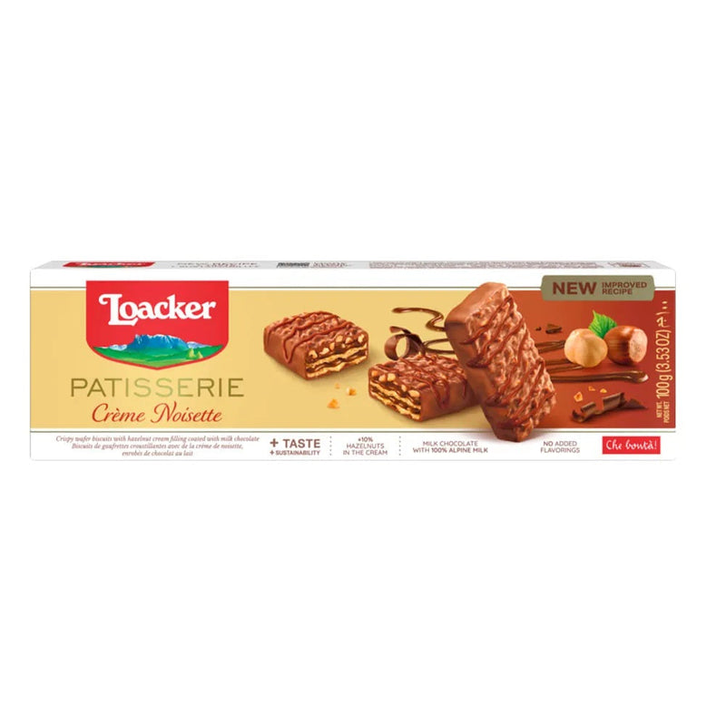 Biscoito Italiano Loacker Patisserie Creme Noisette 100g