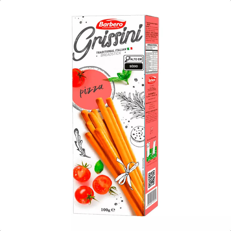 Palitos Salgados Italianos Barbero Grissini Pizza 100g