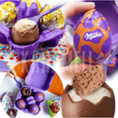Milka Loffel Ei Haselnuss - Ovos Chocolate Recheados Mousse Avelã - Alemanha