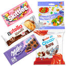 Kit Box 5 Itens Importados - Nutella JellyBelly Milka Skittles Kinder